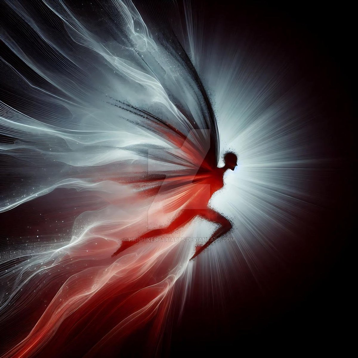 HrishikeshaNFTs's tweet photo. Witness the breathtaking flight! 🕊️ A stunning digital angel in motion. ✨ Incredible art! 😍 What do you think she's running towards? 🤔 #DigitalArt #AngelArt #FantasyArt #AIart #Art #Artwork #Beautiful #RunningAngel #conceptart https://t.co/xFtlnQFqbJ