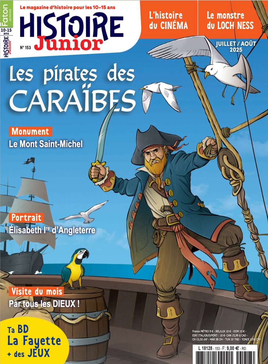 AnthonyCocain's tweet photo. Nouvelle #illustration pour le magazine Histoire Junior des @EditionsFaton avec un sujet que j'adore : les #pirates ! Et j'ai même glissé un petit clin d'oeil à #MonkeyIsland... 🧐😏 https://t.co/4b2SqAdx7P