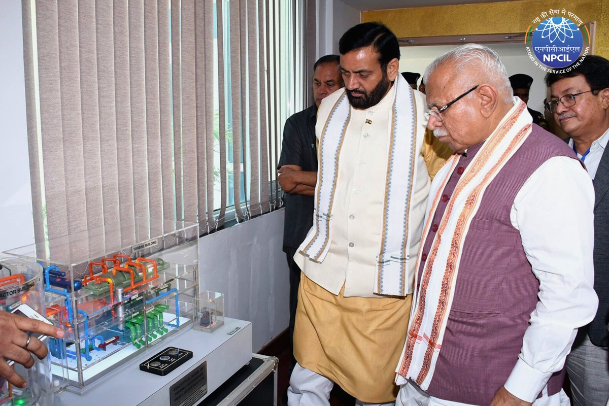 NPCIL Official (@npcilofficial) on Twitter photo गोरखपुर हरियाणा अणु विद्युत परियोजना पर माननीय अतिथियों का आगमन !
Visit of HMoP, GoI & CM, Haryana to GHAVP !
#CleanEnergy #Gorakhpur #ClimateChange #EnvironmentFriendly
<a href="/PMOIndia/">PMO India</a> <a href="/DrJitendraSingh/">Dr Jitendra Singh</a> <a href="/DAEIndia/">DAE India</a> <a href="/MinOfPower/">Ministry of Power</a> <a href="/officeofmlk/">Office of Manohar Lal</a> <a href="/cmohry/">CMO Haryana</a> गोरखपुर हरियाणा अणु विद्युत परियोजना पर माननीय अतिथियों का आगमन !
Visit of HMoP, GoI & CM, Haryana to GHAVP !
#CleanEnergy #Gorakhpur #ClimateChange #EnvironmentFriendly
<a href="/PMOIndia/">PMO India</a> <a href="/DrJitendraSingh/">Dr Jitendra Singh</a> <a href="/DAEIndia/">DAE India</a> <a href="/MinOfPower/">Ministry of Power</a> <a href="/officeofmlk/">Office of Manohar Lal</a> <a href="/cmohry/">CMO Haryana</a>