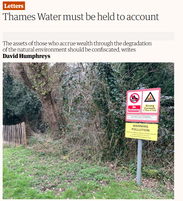 💯"The government should tighten the law to enable...the repayment of shareholder dividends awarded by an underperforming business.

"And Thames Water should be taken into public ownership and its assets auctioned off."

Strong agree!
vist.ly/3n74bms