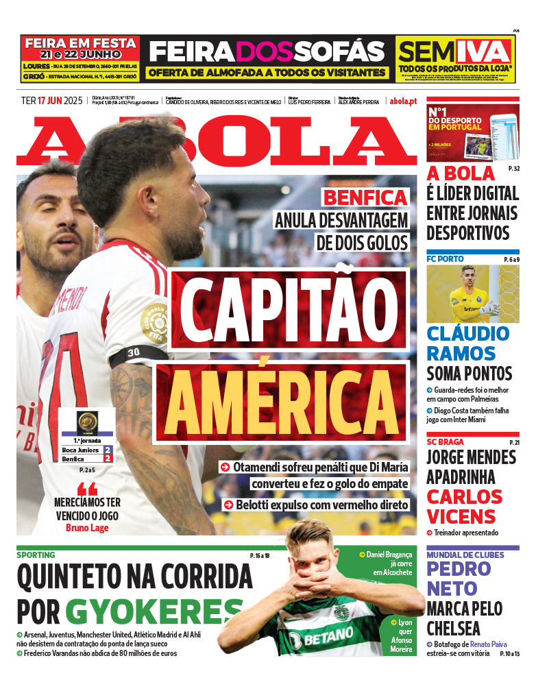 #PORTADA A Bola (17/6/2025)