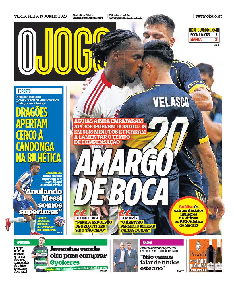 #PORTADA O Jogo (17/6/2025)