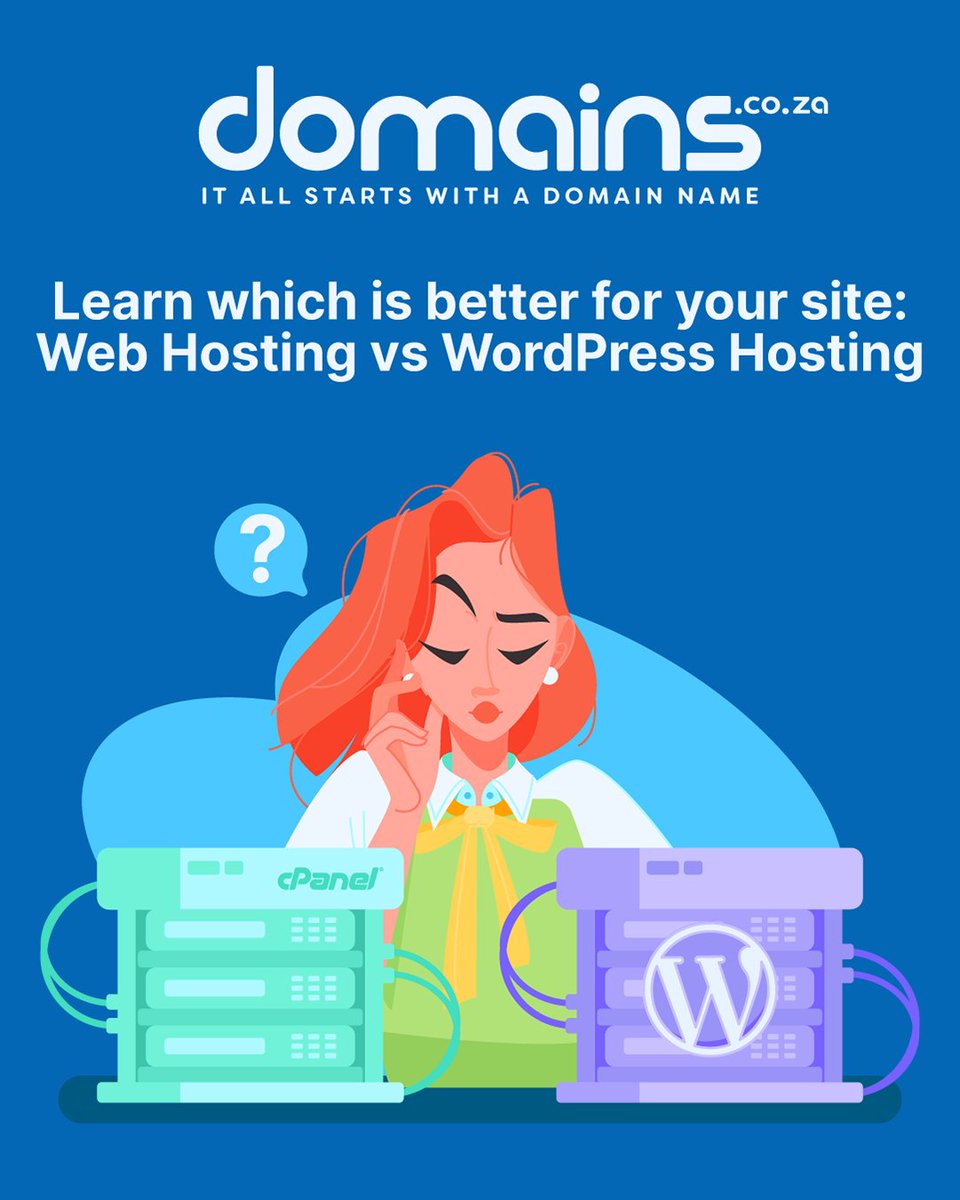 Web Hosting vs WordPress Hosting

WordPress Hosting = optimised for speed and security
Web Hosting = made for any type of website bit.ly/3ZWrjjp
#WordPressHosting #WebHosting #WebsiteTips #OnlineBusiness