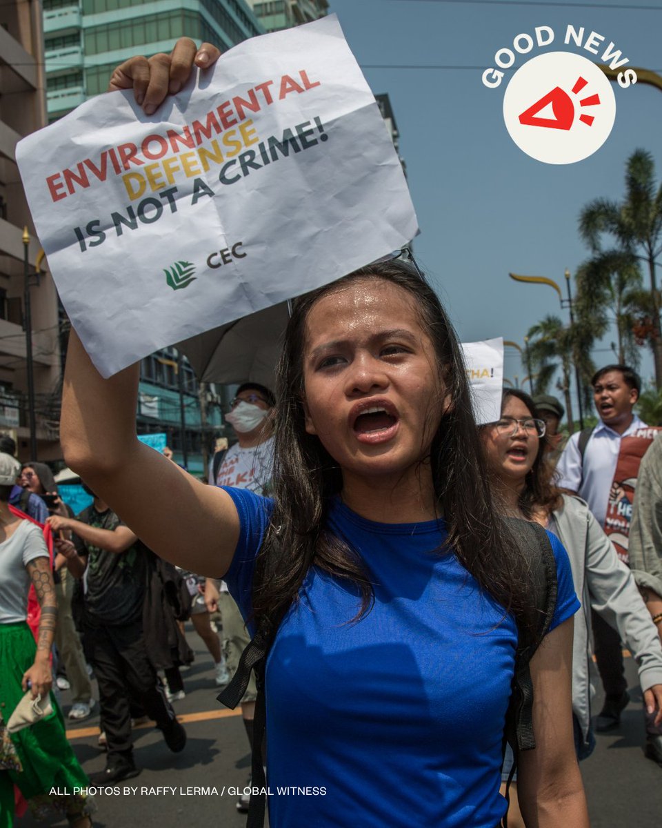 Global_Witness's tweet image. The defamation charges against Filipino environmental defenders Jhed Tamano and Jonila Castro have been dropped.
We welcome this development and continue to call for the protection of those who speak out for environmental and human rights.
gwitness.org/4e3Rafi