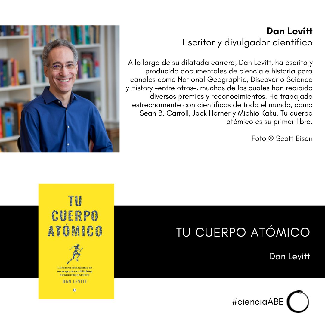 Descubre en 'Tu cuerpo atómico', de Dan Levitt, la historia del largo y extraño viaje de los átomos de nuestro cuerpo desde el Big Bang y la creación de las estrellas, la formación de la Tierra y la vida tal y como la conocemos. 
🔗 antonibosch.com/libro/tu-cuerp…
#cienciaABE