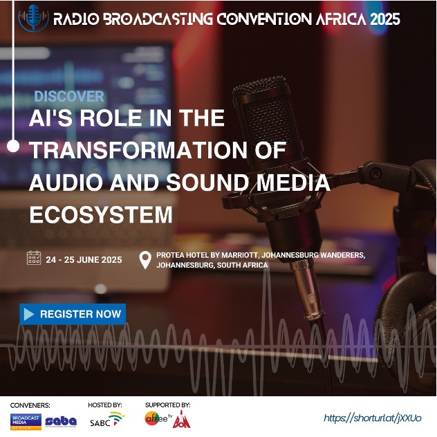 SABCPortal's tweet image. 🎧 AI is transforming how we create and deliver sound.Join the conversation at the Radio Broadcasting Convention – Africa 2025.

🚀 Smart content. Real strategies. Future-ready insights.

🔗 Register here: shorturl.at/jXXUo

#SABC #AI #DigitalAudio #Broadcasting
