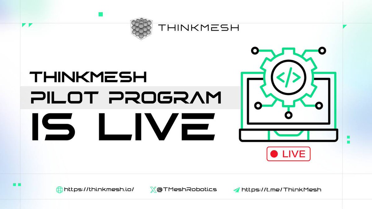 🚀 Exciting news, everyone! @TMeshRobotics has just launched their Testnet at testnet.thinkmesh.io 

This is your chance to dive into the future of robotic intelligence with a decentralized protocol for AI-driven coordination. Let’s explore it together! 🧵👇 #ThinkMesh