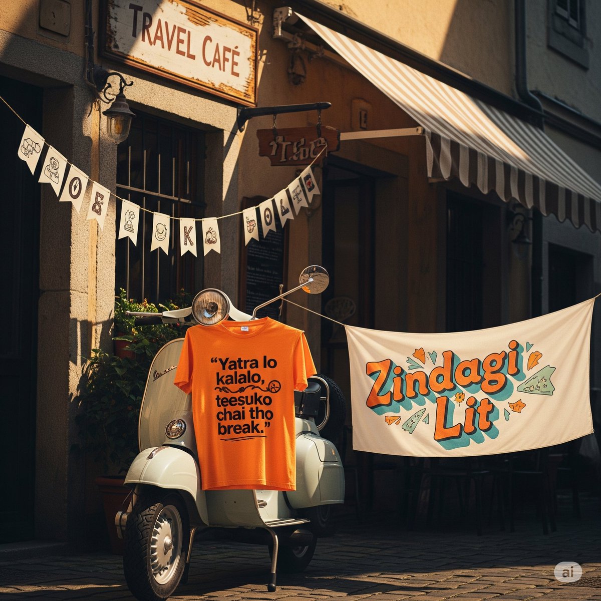 ZindagiLit's tweet photo. 🌍 Travel isn't just a destination — it's an emotion.
Here's a glimpse of our Zindagi Lit: Travel Vibes Series—crafted for explorers, dreamers &amp; memory makers.
🧢✨ #ZindagiLit 
#ZindagiLit #TravelVibes #TeluguTravellers #YouthOnTheMove #WanderWear #OOTDTravel #ExploreWithStyle https://t.co/LGxxyo7KXK