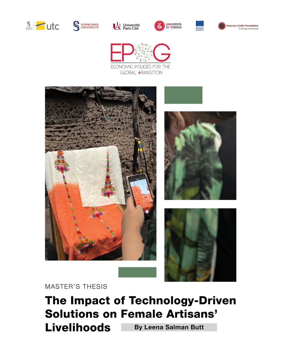 kaarvancrafts's tweet photo. The Impact of Tech on Female Artisans’ Livelihoods—a study by Leena Salman Butt for #EPOG+ highlights how @KaarvanCrafts is helping rural women gain autonomy through digital tools. https://t.co/rLBMOCUIxz