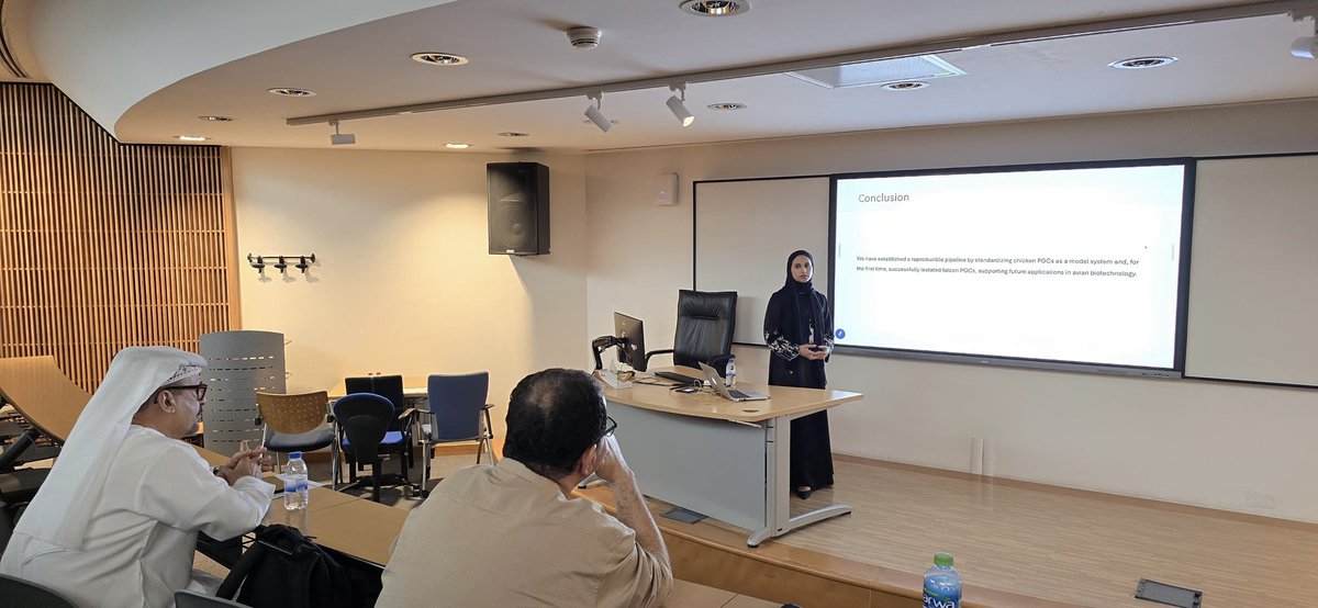 KCGEB congratulates Rquda Al Shamsi on obtaining the degree of Master in molecular biology and biotechnology, Wishing her more progress and success