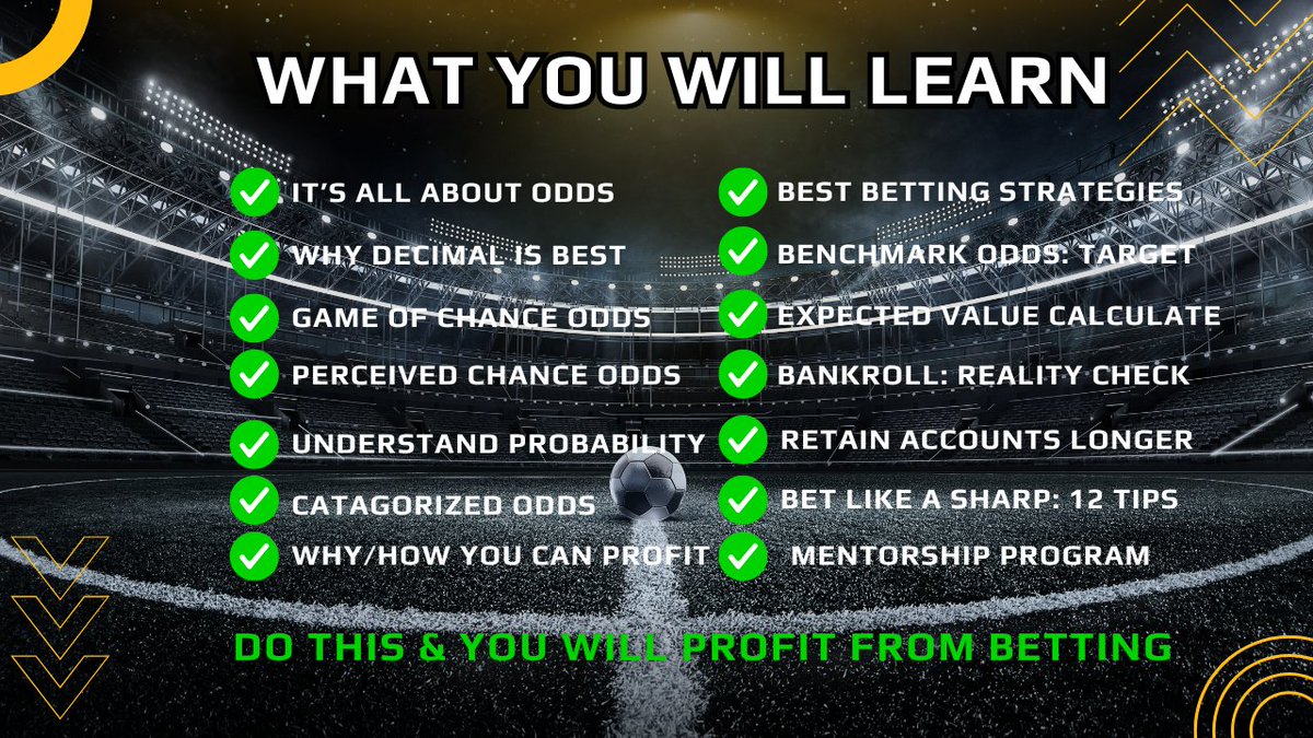 bettinganalystt's tweet image. 🎓 Sports Betting Masterclass: Ultimate Guide For Profiting Like A Pro (All You Need To Know)

Learn &amp;amp; earn OR Lazy and lose?

Life is about choices - make the right one!

youtube.com/watch?v=RDiGKw…

#learnprobetting #profitfrombetting #bettingtutorial