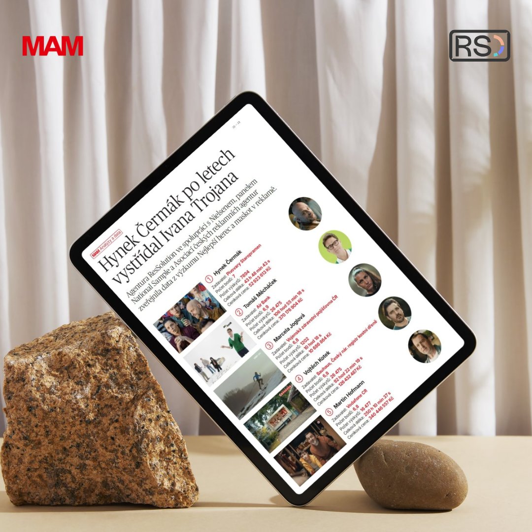 Výsledky našeho největšího online výzkumu Nejlepší herec/maskot v reklamě v aktuálním <a href="/MarketingaMedia/">Marketing & Media</a>! 🙌

Doprovází je sloupek naší Client Service Directorky Kláry Hoffmann. Nenechte si ujít!