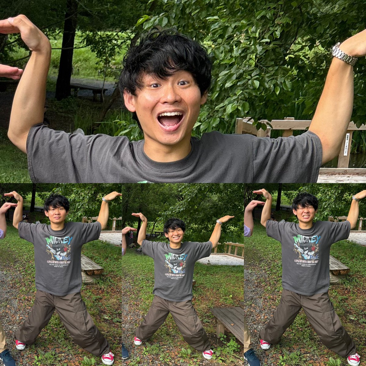 konrinzai_ossan's tweet photo. 先日、むし岡だいき(@mushioka_daiki )さんのバスツアーに参加してきました。
(一緒にHabitポーズで写真も撮れました)

#むし岡だいき
#ぐんま昆虫の森
#バスツアー
#Habitポーズ
#Habit https://t.co/wEHQ1JhhMR