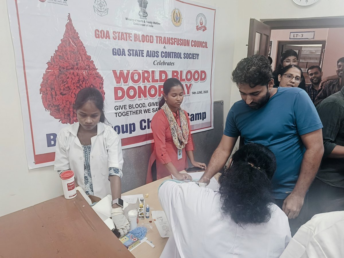 On the occasion of World Blood Donor Day, the IIT Goa Medical Unit, in collaboration with PHC Ponda, organized a Health Camp for the staff and students of IIT Goa on 13th June 2025.

The camp commenced with an HIV Awareness Session that covered vital topics such as symptoms,