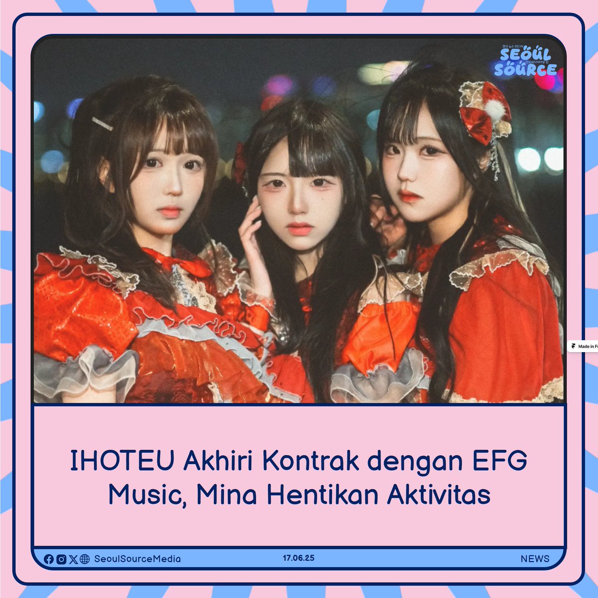 kpopdankdramaid's tweet photo. #IHOTEU #KontrakBerakhir dengan #EFGMusic. #Mina Hentikan #Aktivitas.
Read More: https://t.co/MUeWgPCJqg
-KGaeul https://t.co/c90jkJGCV8
