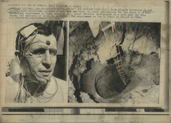 ActionableMind's tweet image. In 1972, A French scientist Michel Siffre volunteered to lose his mind.

He spent 180 days alone in a cave 440 feet underground with:

- No clock.
- No sun.
- No human contact.

What he discovered haunts scientists to this day: