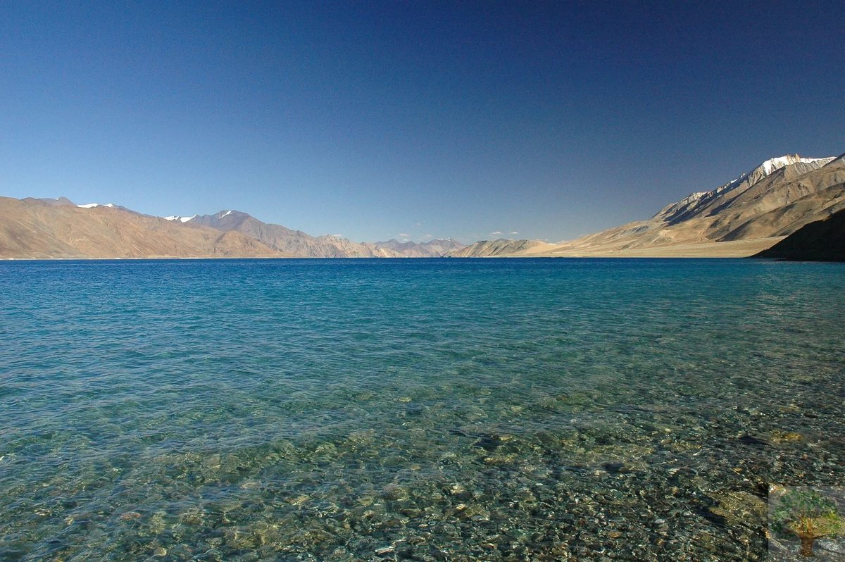 The stunning Pangong Lake in Ladakh.
Pangong Tso, an endorheic lake ( without drainage) is an enigmatic wonder of nature, famous for its ever-changing exquisite colors.