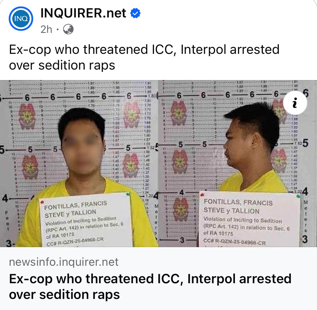 jesusfalcis's tweet photo. Another DDS bites the dust. 👊

#DetainedDuterteSupporter https://t.co/xpgJEaFo2v