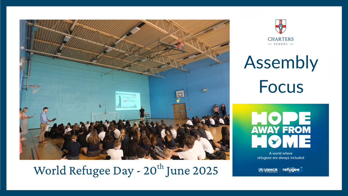 Students marked #WorldRefugeeDay by reflecting on the experiences of those forced to flee their homes due to war, disaster or persecution. Inspired by the theme “Hope away from home starts with us”, they explored how kindness creates belonging. bit.ly/3ZvGmAD💙 #Unity🕊️