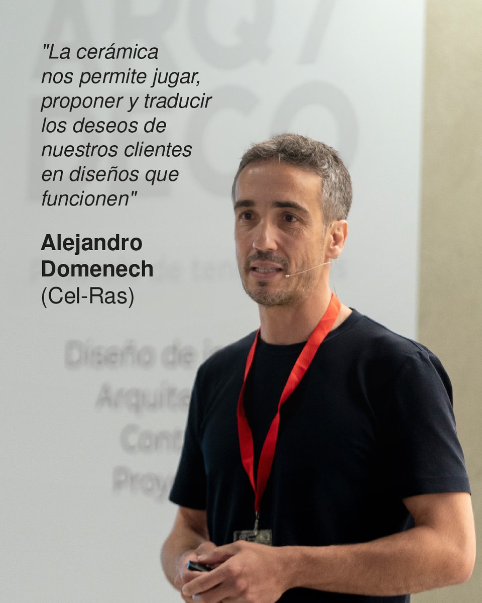 🗣 Una reflexión inspiradora que escuchamos en la última edición de 𝐀𝐑𝐐/𝐃𝐄𝐂𝐎 y que resume la esencia de lo que significa diseñar con cerámica. ✨