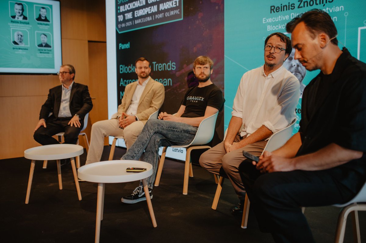 Last week we joined the 🇱🇻 #SpeedOfLatvia event by <a href="/InvestLatvia/">Invest Latvia</a> 🚀

Our Head of Global Ecosystem, <a href="/JaviCoca/">Javi Coca</a> , shared how @TokenCity helps businesses access capital via blockchain 🔗📈

Thanks to all the panelists &amp; organizers! 🙌

#Web3 #Blockchain #Tokenization
