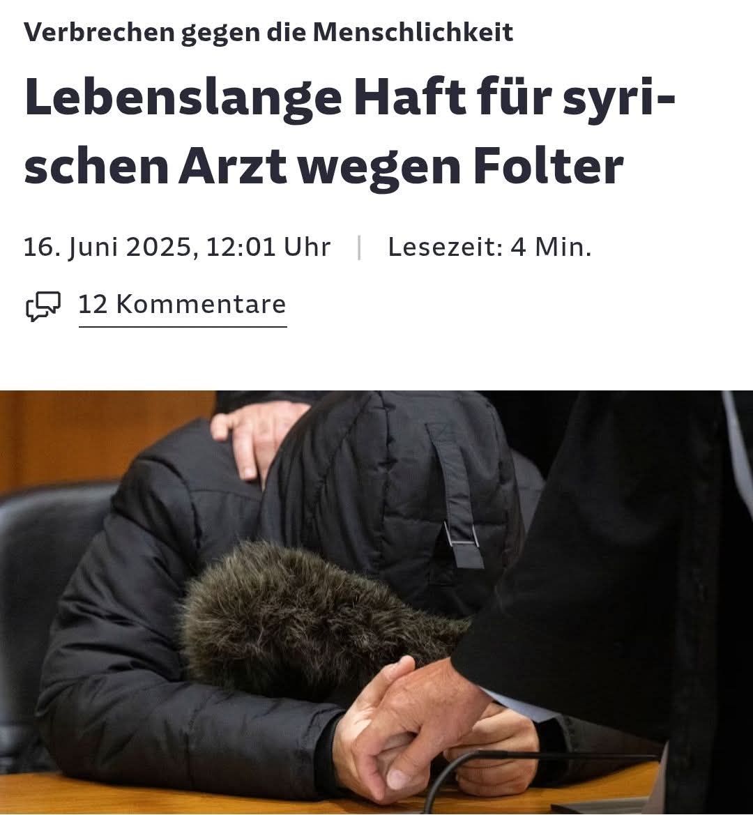 Sollte er nicht trotzdem nach Syrien überführt werden.  Ich denke mal sein Haftaufenthalt hier wird den Steuerzahler einiges kosten.