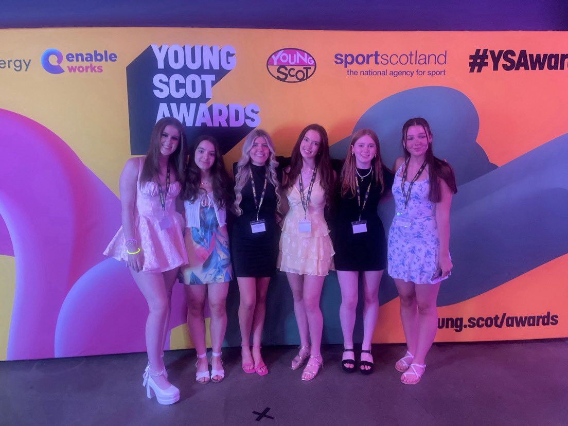 MissShearer_PE's tweet photo. An incredible night at the @YoungScot Awards🏆 So grateful to be surrounded by such inspiring and amazing young people! 
Delighted to see previous placement school @ASNRossHigh tartan class win their category and was great to catch up with you again! Congratulations everyone🥳 https://t.co/22ky4NAcMr