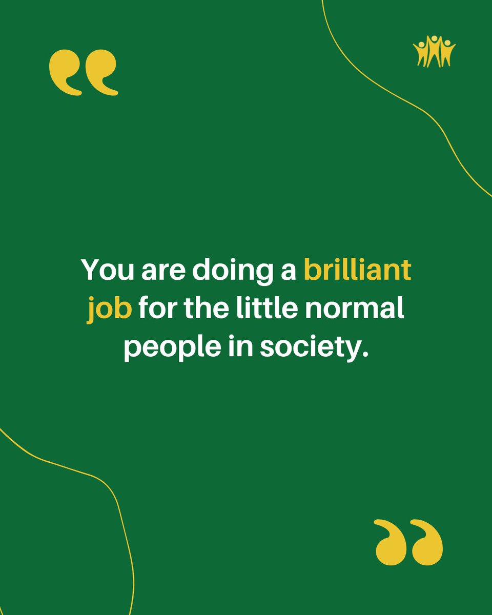 We've got a long list of wonderful reviews to choose from, each one an example of a difference we've made to somebody's life. 💭

But sometimes, a sentence says it all. Is there a better way to sum up #PeopleHelpingPeople?👇