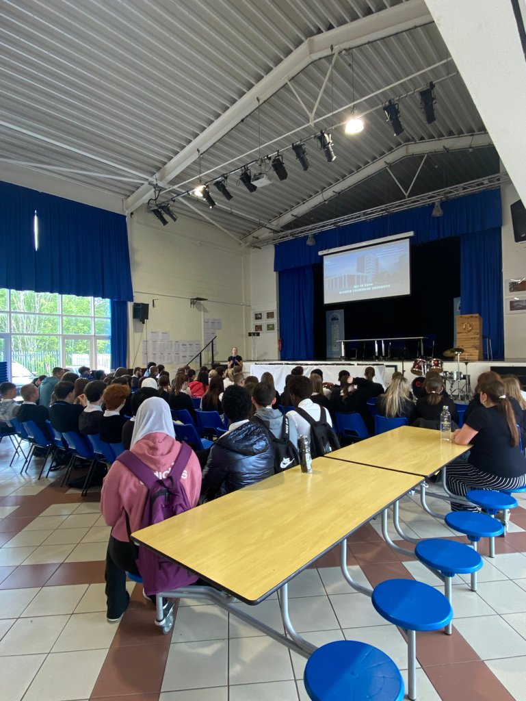 castlemilk_high (@castlemilk_high) on Twitter photo Thank you to <a href="/CaledonianNews/">Glasgow Caledonian University</a> for delivering a brilliant information session to our Senior pupils about life at GCU, the courses available and some of the amazing industry placements opportunities.
#ambition #GCU #university Thank you to <a href="/CaledonianNews/">Glasgow Caledonian University</a> for delivering a brilliant information session to our Senior pupils about life at GCU, the courses available and some of the amazing industry placements opportunities.
#ambition #GCU #university