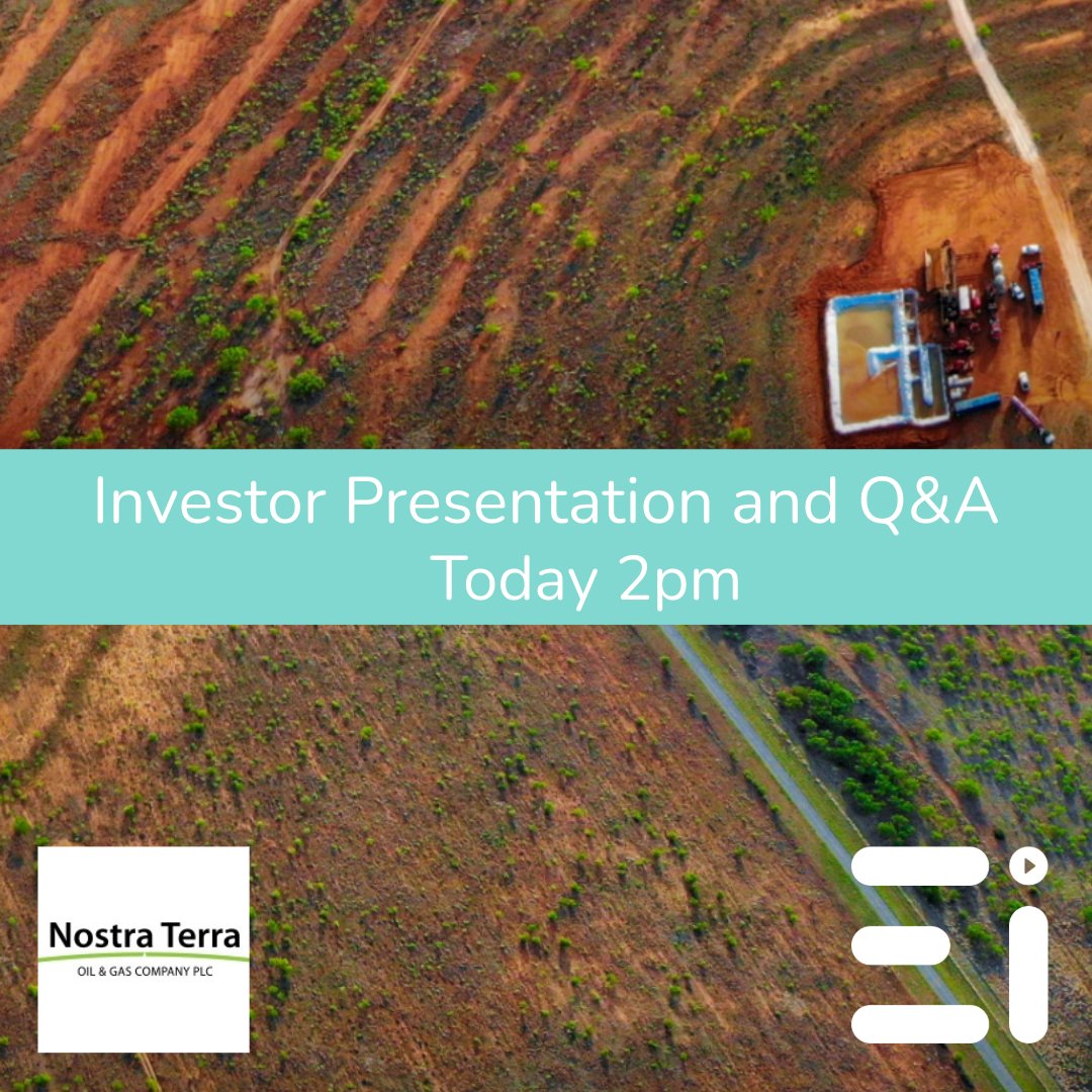 📢 Today at 2pm 📢

Don't miss the opportunity to register for today's investor presentation, hosted by @NTOGplc ✅

This is your opportunity to join an interactive Q&amp;A session with the management team!

engageinvestor.news/NTOG_InP25