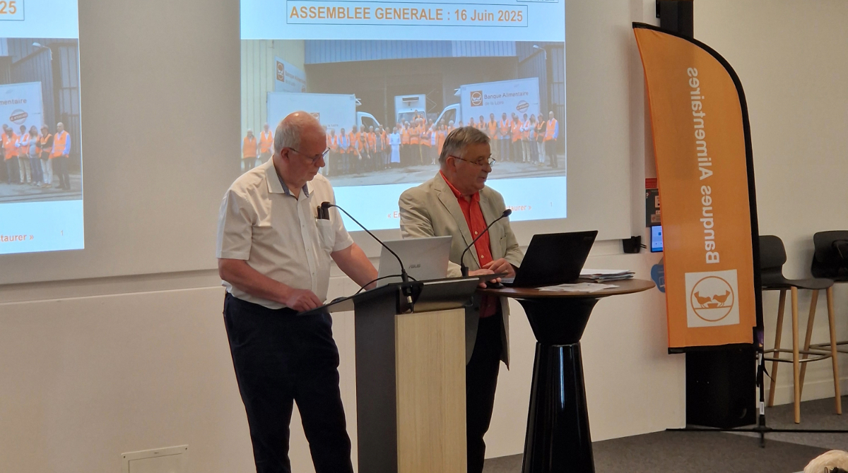 🦺 Lundi 16 Mai avait lieu l’Assemblée Générale de La Banque Alimentaire de la Loire

🍽️ Notre président a rappelé le rôle de l’association dans la lutte contre la précarité alimentaire en insistant aussi sur le futur avec ProxiDon et la mise en place d’ateliers cuisine.