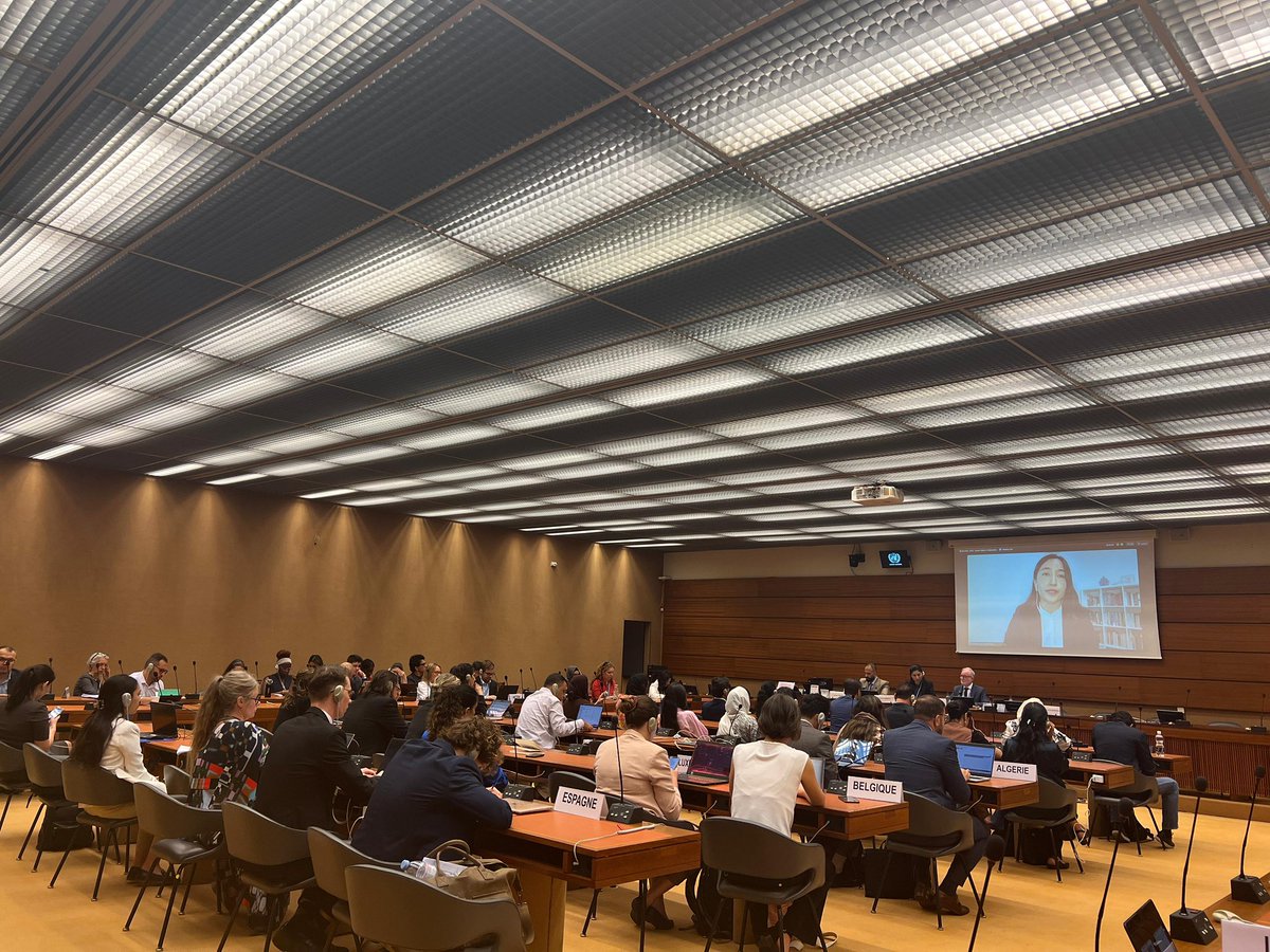 Cdp_Geneva's tweet image. One of the speakers, @azadahrm : advocated for a hybrid model for a mechanism - one that includes a pre-prosecutiorial function & public reporting function.
Only through coordinated action can the cycle of impunity can be broken.