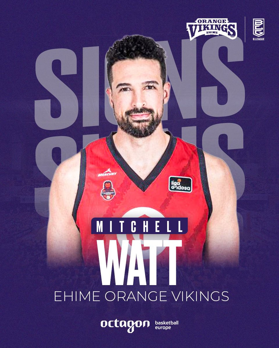 ChidiacOCT's tweet image. After an outstanding season in the @B_LEAGUE helping Toyama earn promotion to B1, @iamwatt is now bringing his talent, leadership, and class to the @orangevikings . Best of Luck Mitch! @OctagonBballEU
#octagonfamily
#bリーグ
#愛媛オレンジバイキングス
#ミッチェルワット
