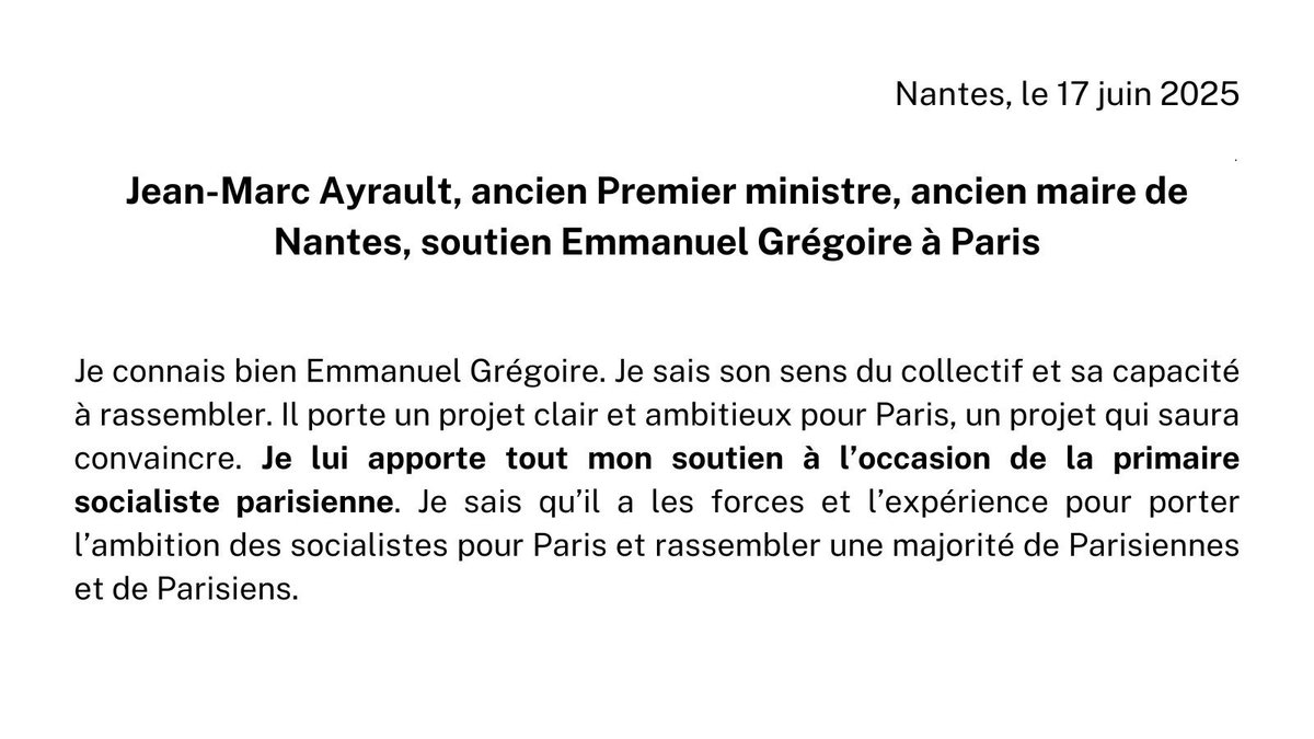 Lire le communiqué de presse.