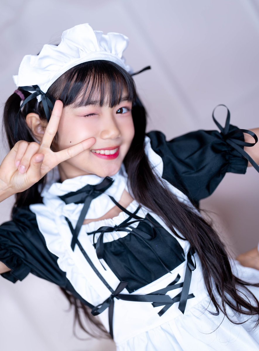 ここみん（JS5）メイドここみん☺️☺️☺️ #ここみん