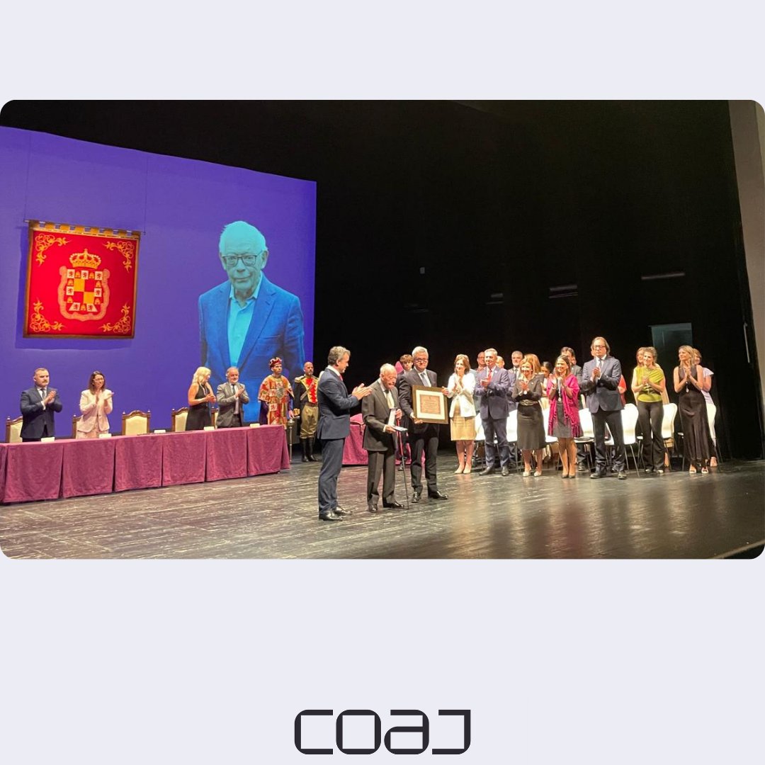 RECONOCIMIENTO
➡️El Colegio Oficial de Arquitectos de Jaén estuvo ayer presente en el solemne acto institucional de entrega de la Medalla de Oro de la Ciudad de Jaén y nombramiento de Hijo Predilecto a D. Luis Berges Roldán.
👏Un reconocimiento muy merecido. ¡Enhorabuena!

#Jaén