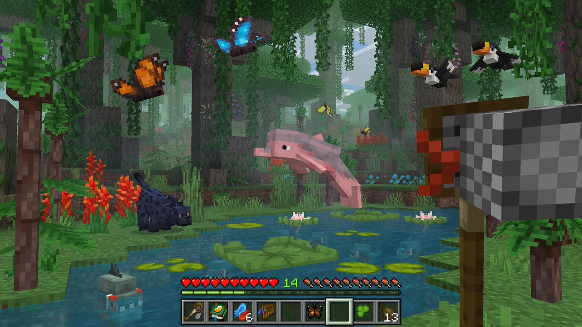 EternalCrtns's tweet image. 🦉Four fresh shots from BiomeCraft. Check it out if you haven’t already.
#Minecraft #Bedrock