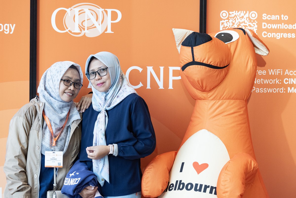 theCINP's tweet image. Don’t miss a pic with the most popular delegate at CINP-AsCNP 2025 our inflatable kangaroo! 🦘📸
Snap a photo, tag us, and make it a memory to bounce back to.
Fun guaranteed, dignity optional! 😄
Photo by Hamish J. Appleby
#KangarooSelfie #MelbourneVibes #CINP2025