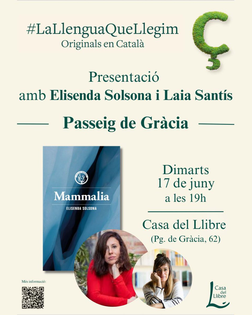 elisenda solsona (@elisendasolsona) on Twitter photo Avui, a la Casa del Llibre, amb la <a href="/laia_santis/">Laia• vidaentrellibres</a> ens endinsarem per les grutes i cavernes de Mammalia. Serà a les 19h! Us hi esperem! 🌋 Avui, a la Casa del Llibre, amb la <a href="/laia_santis/">Laia• vidaentrellibres</a> ens endinsarem per les grutes i cavernes de Mammalia. Serà a les 19h! Us hi esperem! 🌋