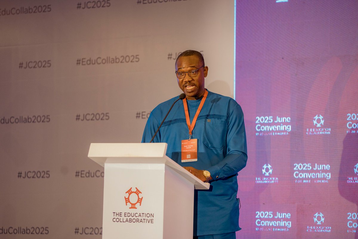 "Students are important partners when it comes to the services we provide to them" - Prof. Daniel Apaak, Dean of Students, University of Cape Coast, Ghana. #JC2025 #EduCollab2025