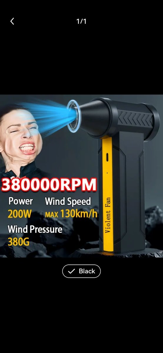 Looking at buying a hand held fan, I think this one looks a bit too strong though.