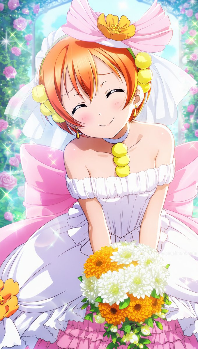 gagaimonohana's tweet photo. どうかにゃ？
とっても大切な衣装・・
この日のためにとっておいたにゃ☺️

μʼsのジューンブライドシリーズ その５
星空凛
（FHD縦です タップで上下開きます） 
#lovelive #μʼs

↓Grokさんに解説してもらってみたhttps://t.co/IqnkbZXTVa https://t.co/nPitYLeXRF