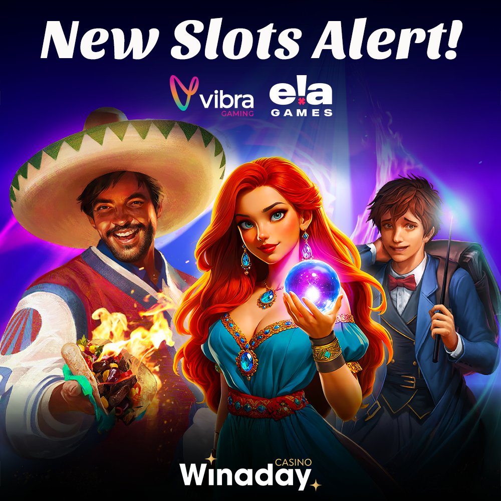 🎉 8 News games just launched and ready to spin! 🎉

Ready to find your next favorite? The reels are waiting, and a big bonus too!

winadaycasino.eu/en/promotions#…
