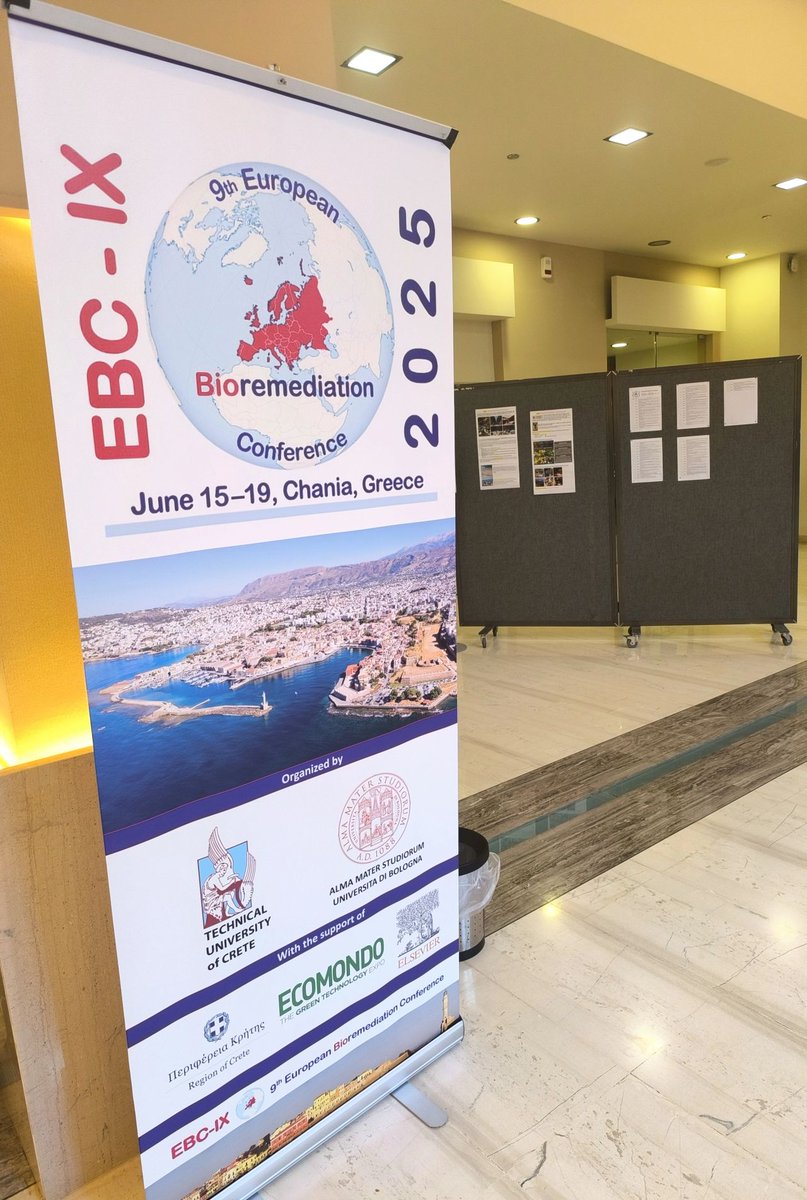 <a href="/mibirem/">MIBIREM</a> partners are thrilled to be here at the 9th European Bioremediation Conference (EBC-IX) in Chania, Crete☀️💫
 
A great atmosphere at the plenary lecture this morning on scaling up remediation processes charged by #Nicolas KALOGERAKIS &amp; Fabio Fava

<a href="/AITtomorrow2day/">AIT</a>