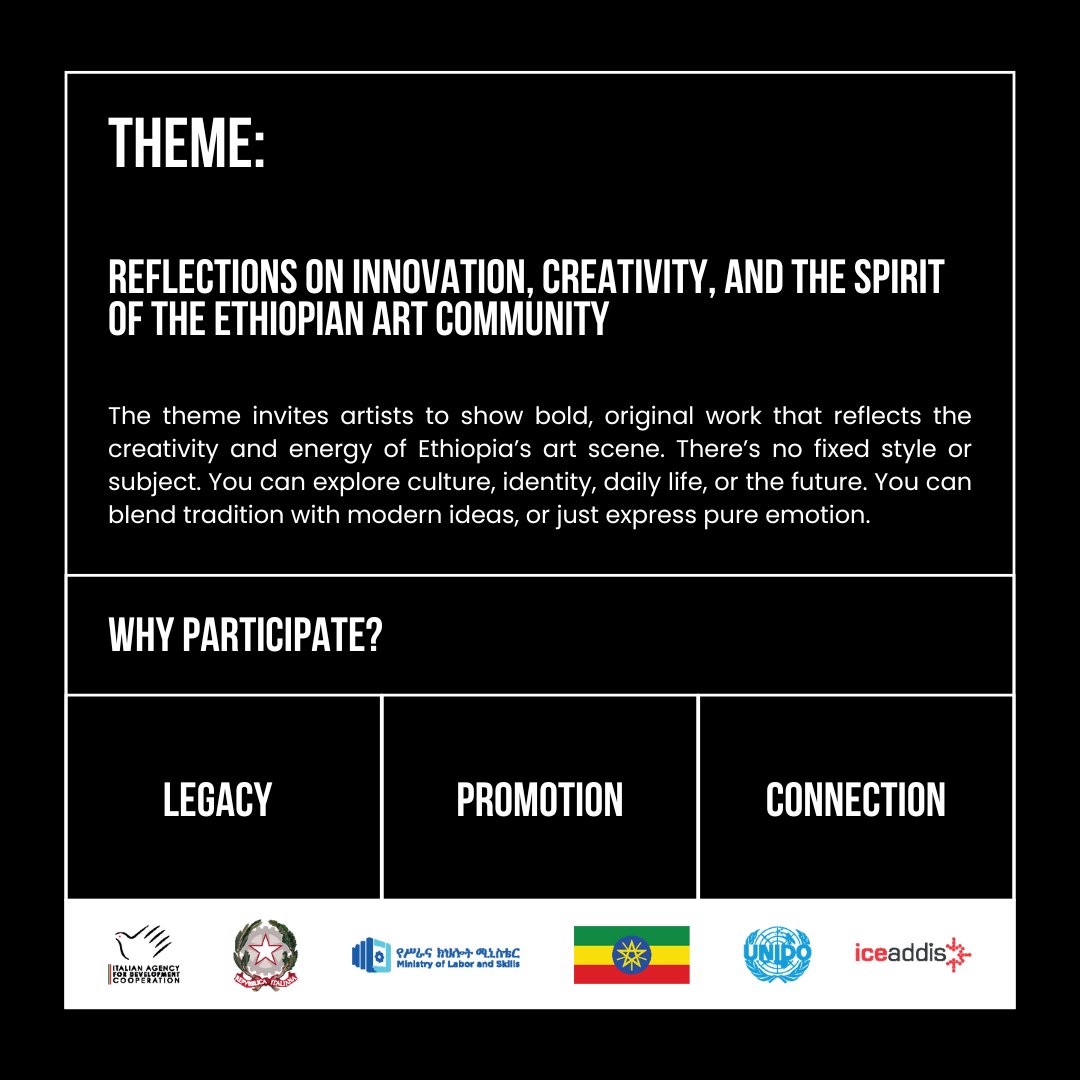 Creative Hub Ethiopia (@creativehubet) on Twitter photo We’re celebrating the relaunch of Creative Hub Ethiopia with a digital art contest for members.
- Submit portfolio by June 23 to info@creativehub.et
- Join the 5-day creative sprint at the Hub
- Judging by panel + community vote
- Winning pieces are printed and displayed We’re celebrating the relaunch of Creative Hub Ethiopia with a digital art contest for members.
- Submit portfolio by June 23 to info@creativehub.et
- Join the 5-day creative sprint at the Hub
- Judging by panel + community vote
- Winning pieces are printed and displayed