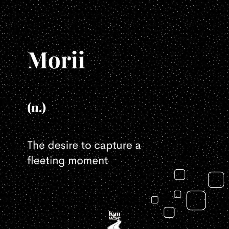 word for the day………………………………………....Morii😁