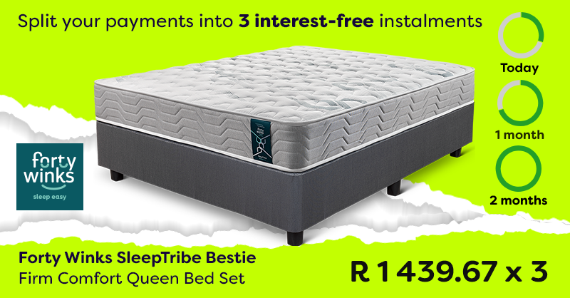 mojobedsSA's tweet image. Your dream partner awaits! Payjustnow gives you the option to settle your purchase over 3 instalments, &amp;amp; the best part - it's all #INTERESTFREE
Shop online or in store today!
thebedstore.co.za