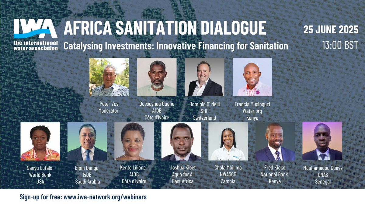 Register for the Africa Sanitation Dialogue – Catalysing Investments: Innovative Financing for Sanitation. Learn about Key financing gaps &amp; challenges, Innovative investment models, Case studies that work and How to engage the private sector. More details ow.ly/BFBh50W8W2Q