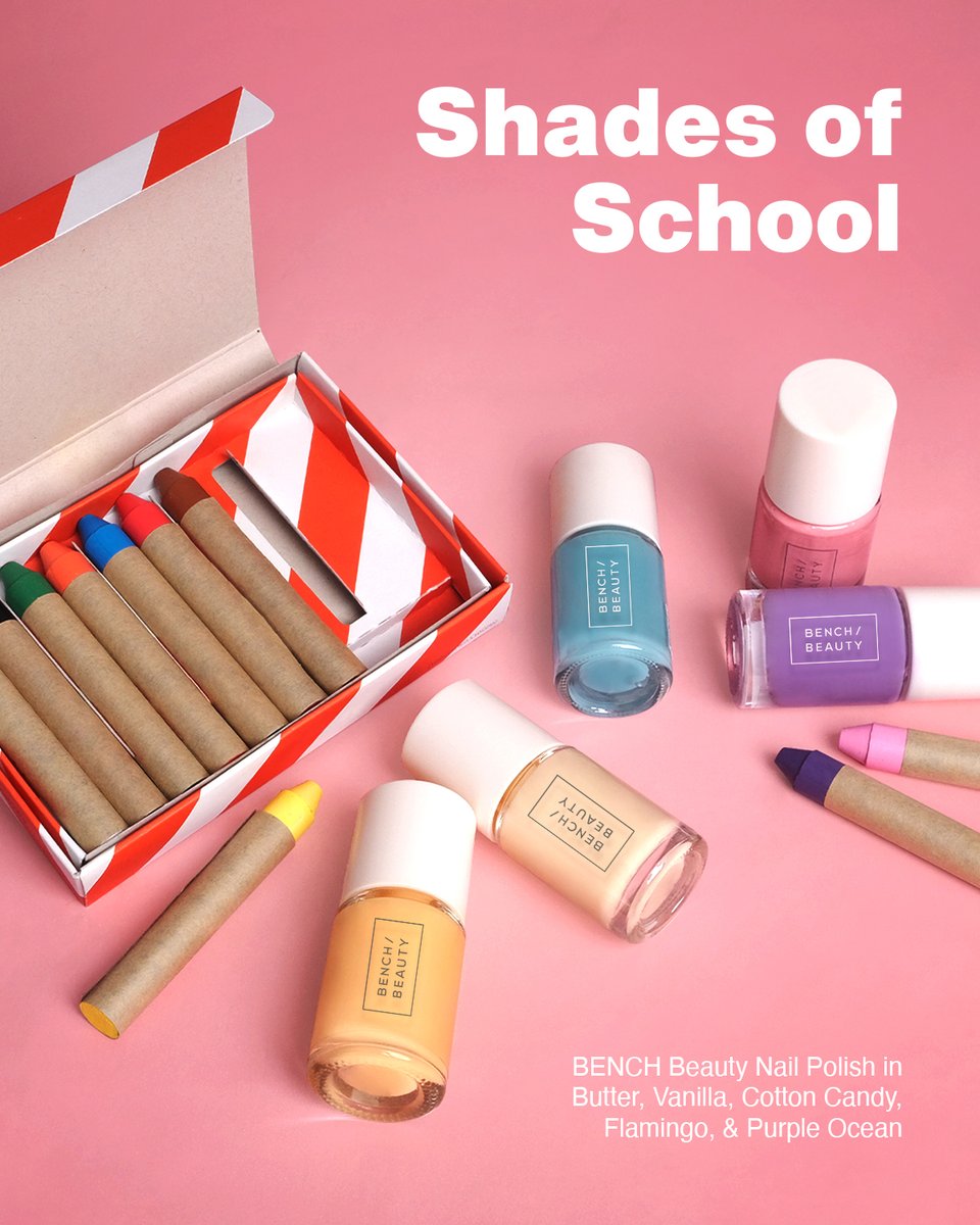 🏫 Back to School, Back to Color! 🌈✨
Make a stylish comeback this semester with Bench Beauty’s colorful nail polish collection. Your perfect match for every mood and moment! 📚💁‍♀ ✨Buy Official, Buy Original!

🏫 shop.bench.com.ph
🏫 bit.ly/LazBench
🏫