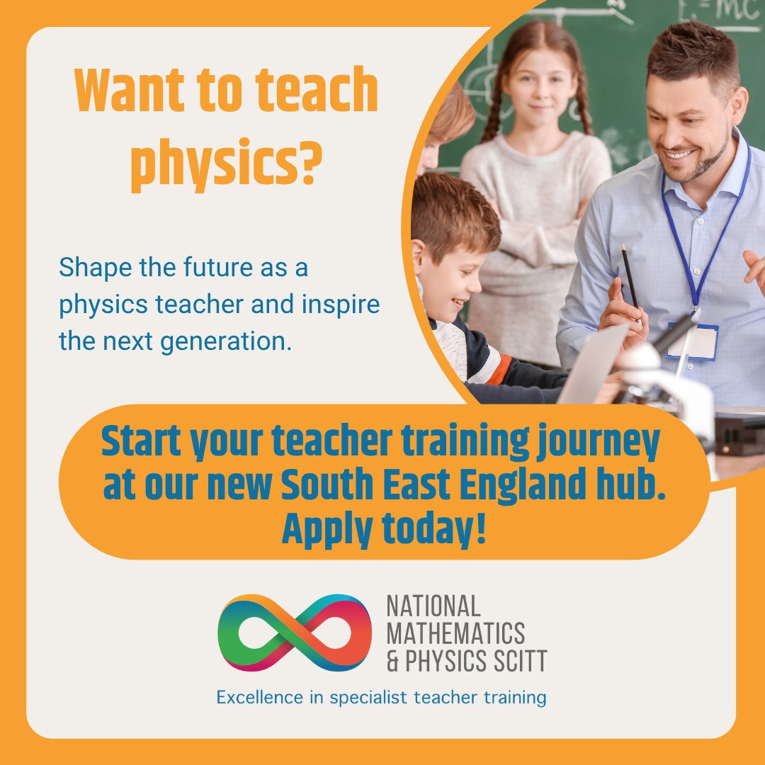 We're thrilled to announce the launch of our new South East England training hub in partnership with Benenden School. Train to teach physics at our new hub starting this September. Applications are now open! Limited spaces available - apply early: tinyurl.com/3yt3ukmn